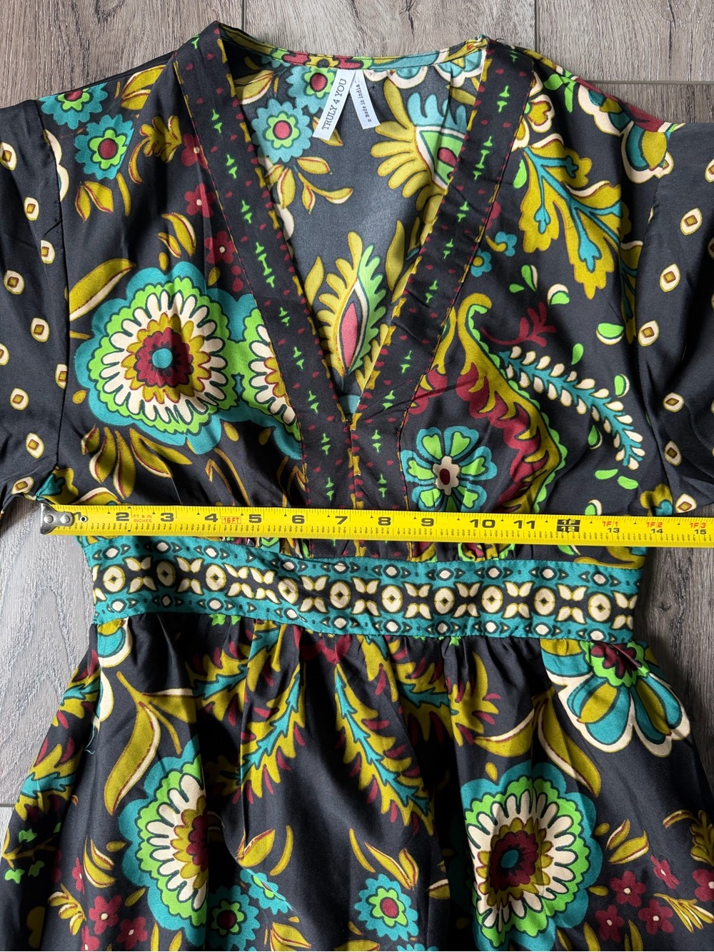 Anthropologie- Truly 4 You- Bohemian Colorful Floral Boho Maxi Dress- (S) - Picture 7 of 11